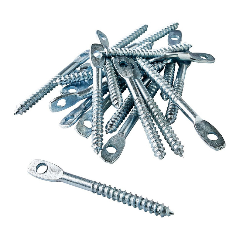 Eye Lag Screw - 1/4" x 3"- Zinc Plated - Pieces:20-Piece